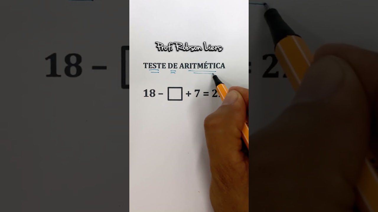 Teste de Aritmética com Prof. Robson Liers – Prepare-se para Concursos!