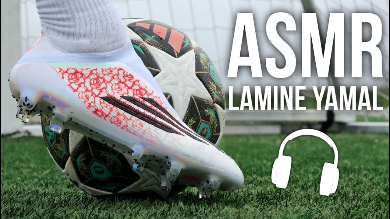 ASMR Training Session In Lamine Yamal adidas F50 For Soccer / Football