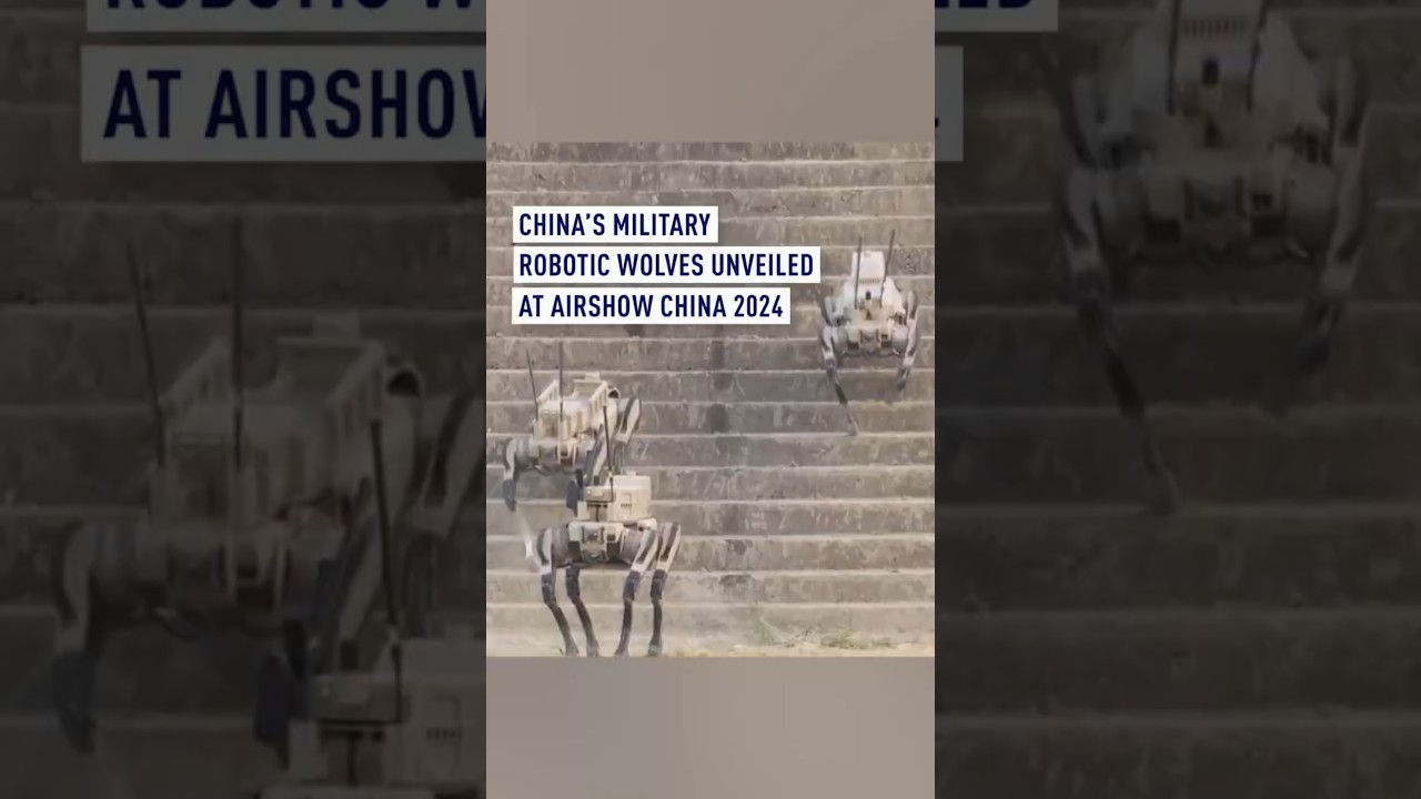 China Unveils Military Robotic Wolves at Airshow 2024 ๐บ