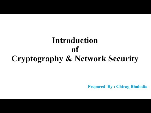 Introduction of Cryptography and Network Security | Introduction of CNS