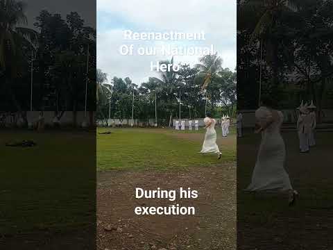 Reenactment of our National Hero Dr Jose Rizal during his execution #subscribe #subscribers #viral