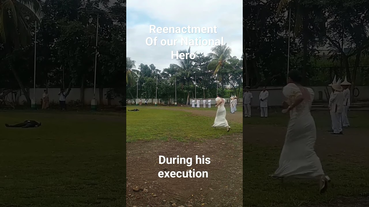Reenactment of National Hero Dr. Jose Rizal's Execution