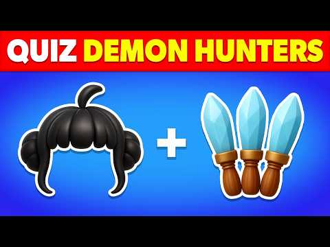 🎶 Devine les KPOP DEMON HUNTERS avec les ÉMOJIS + la CHANSON 😍 | Mystery Saja, Rumi, Huntrix, Jinu