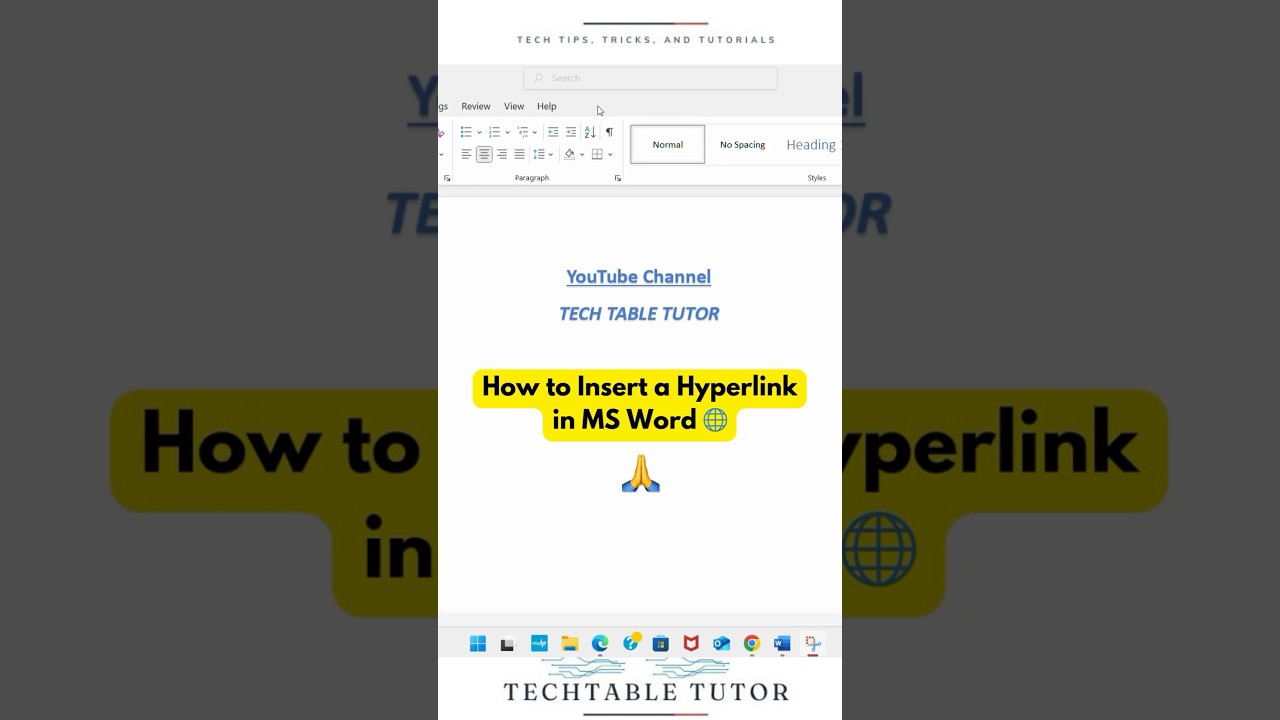 Insert Hyperlink in Word Quickly and Easily | Step-by-Step Tutorial