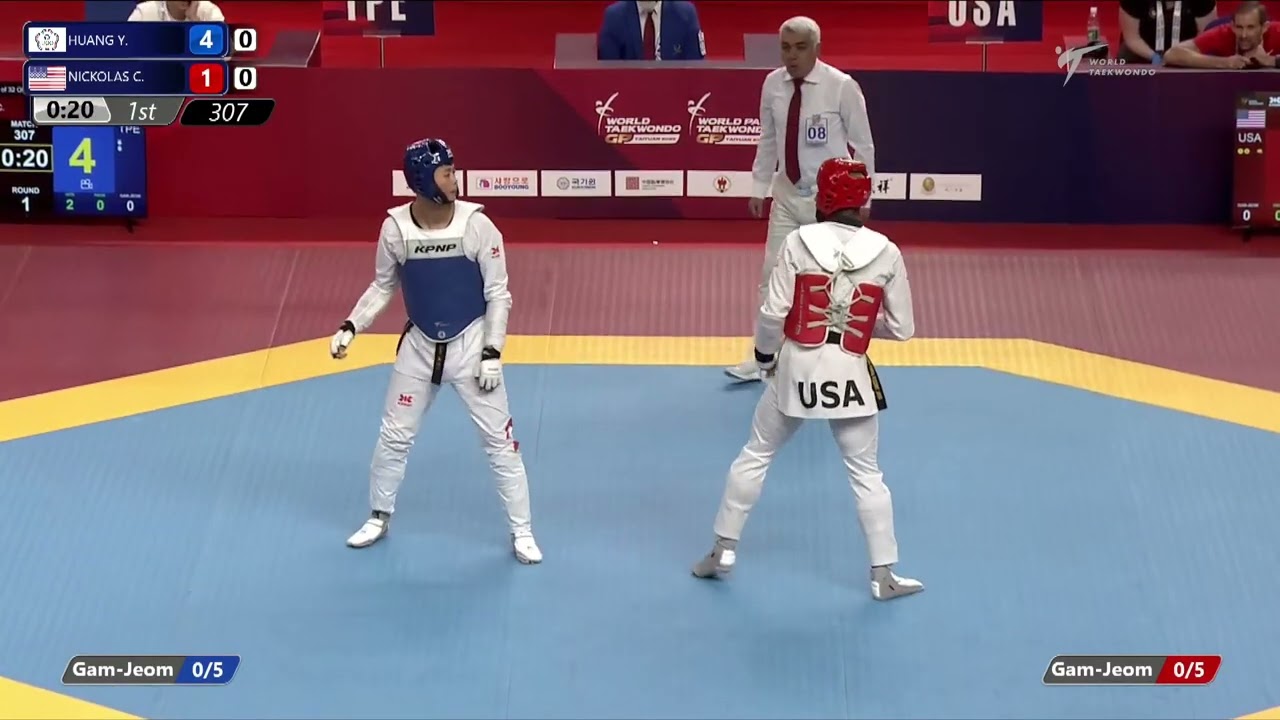 307 R32 M 80kg TPE HUANG Y USA NICKOLAS C