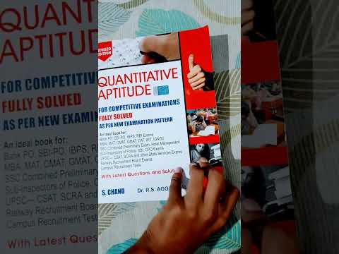 Quantitative Aptitude||S.CHAND|Dr. R. S. AGGARWAL ||(#bookreview )🔥