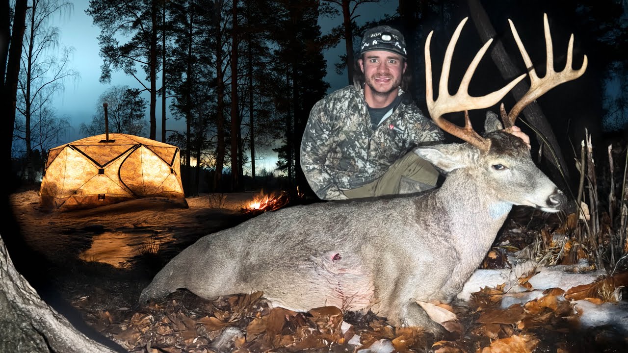 Hot Tent Camping & Deer Hunting in Cold Weather 🦌