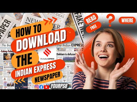 How To Download The Indian Express Newspaper Pdf Free | The Indian Express Free Pdf | Indian Express