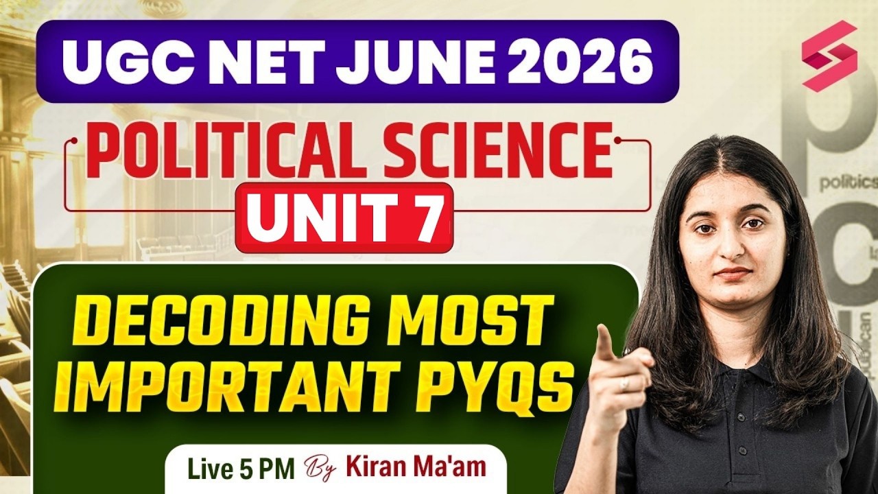 UGC NET Political Science Unit 7 Past Papers 📚