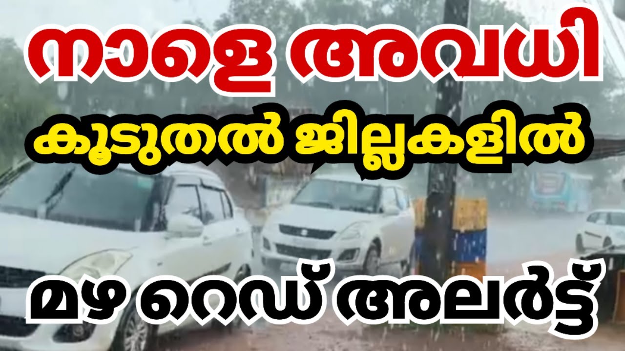 നാളെ കേരളത്തിൽ അവധി പ്രഖ്യാപനം; കൂടുതൽ ജില്ലകളിൽ മഴ തുടരുന്നു