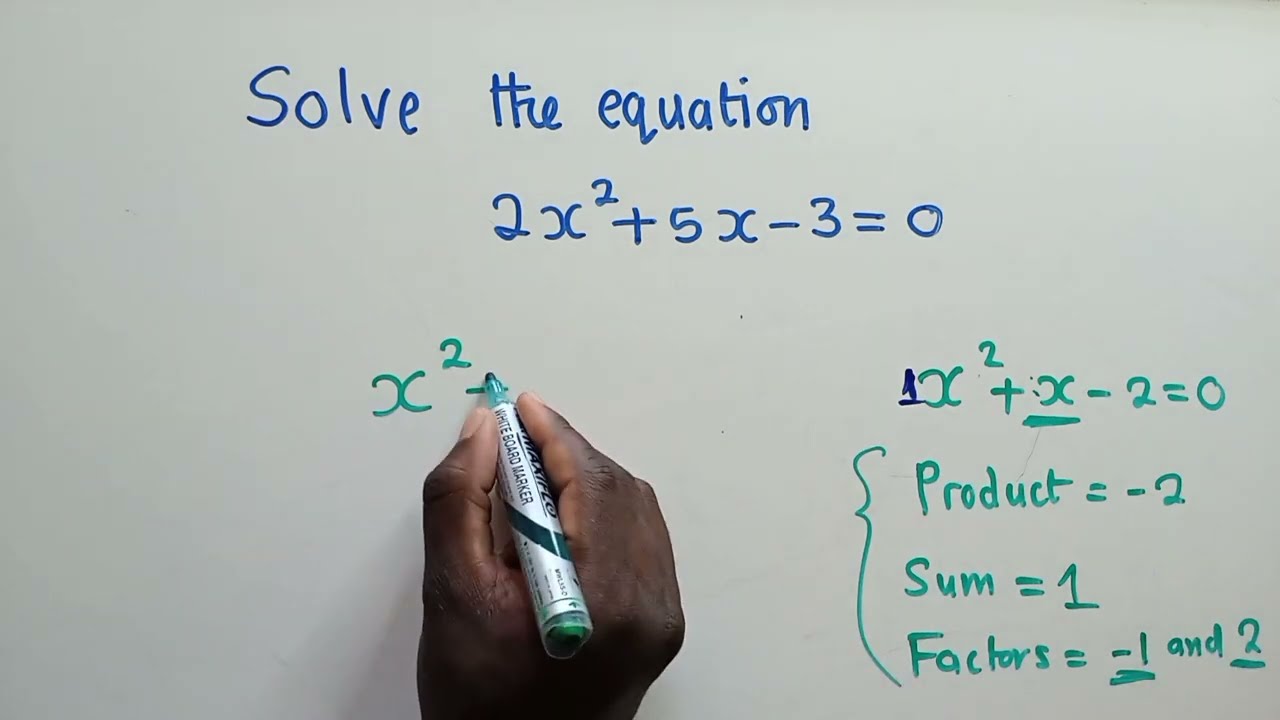 Solving Quadratic Equations Through Factorization