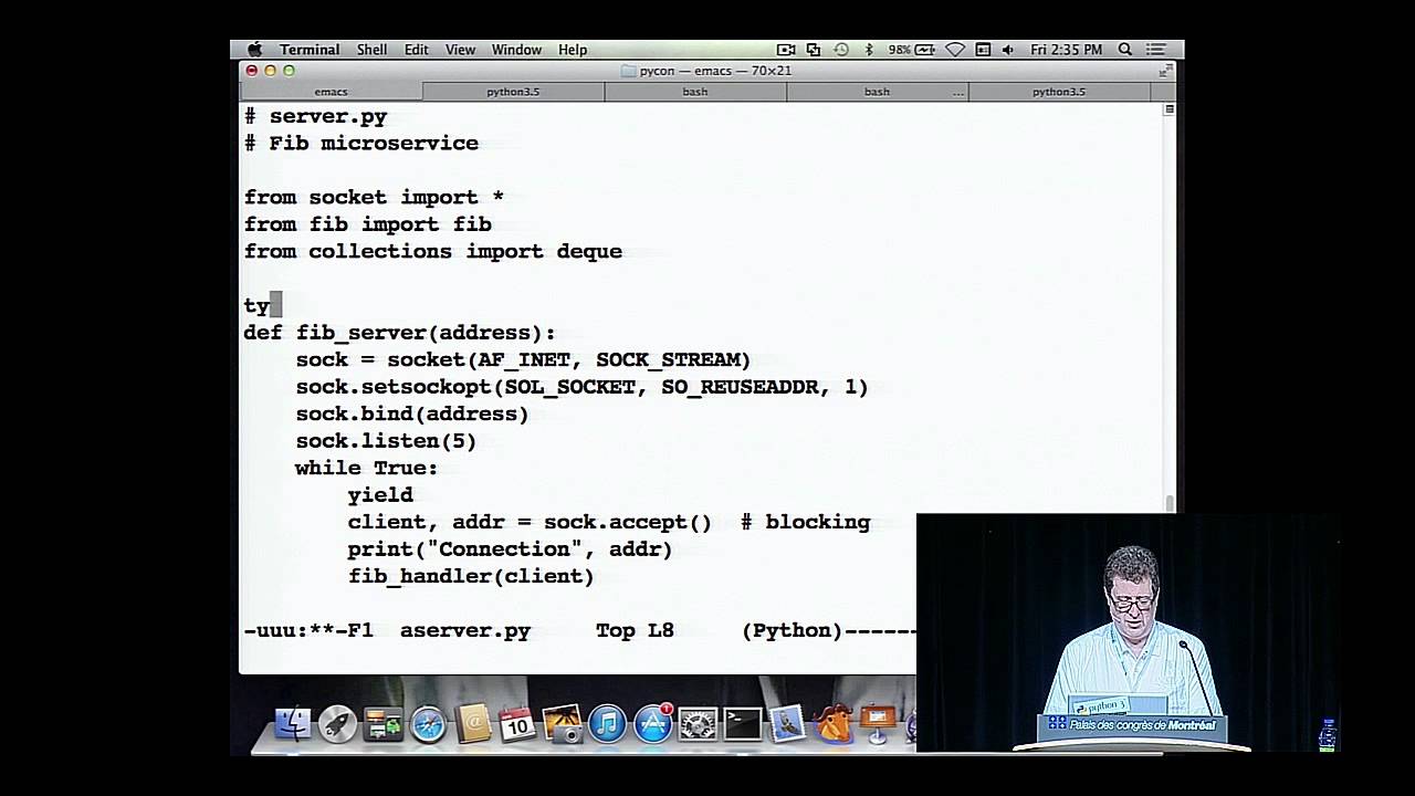 Master Python Concurrency: Live Insights from David Beazley at PyCon 2015 π