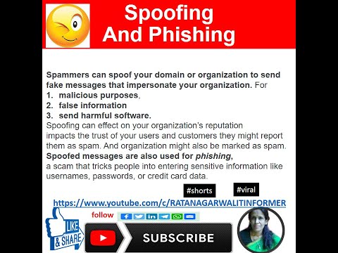 Spoofing And Phishing|ratan agarwal it informer #shorts