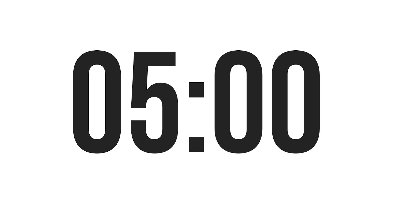 5 Minimal 5-Minute Countdown Timer ⏱️