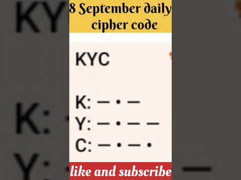 8 September ka daily cipher code #hamsterkombat #ciphercodes