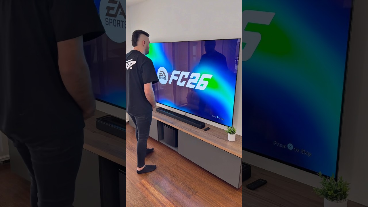 FC 26 + PS5 Pro + 83" OLED = Ultimate Gaming Setup 🎮