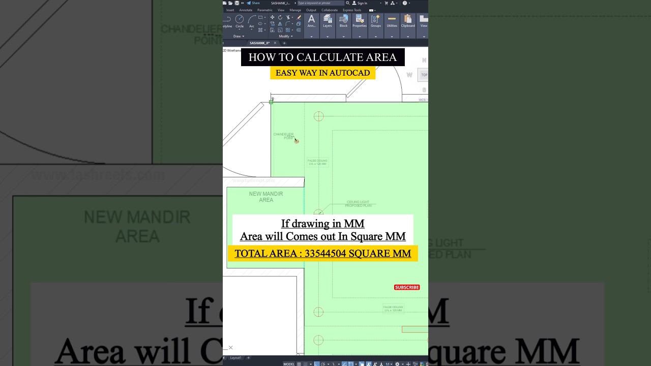 Step-by-Step Guide to Calculating Hall Area in AutoCAD 📐