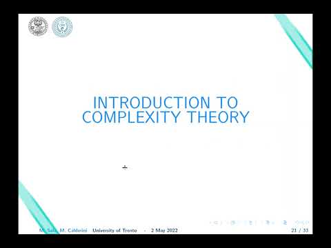 First Lecture of "Trends in Modern Cryptography" - Massimiliano Sala e Marco Calderini