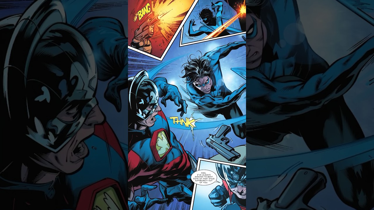 Epic Showdown: Nightwing Knocks Out Peacemaker! 🦇