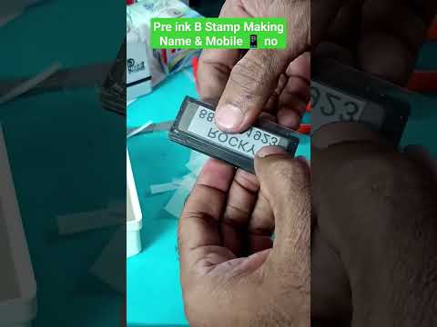 Flash Stamp Making Process B #preinkstamp #inkrefill #viral #youtubeshorts