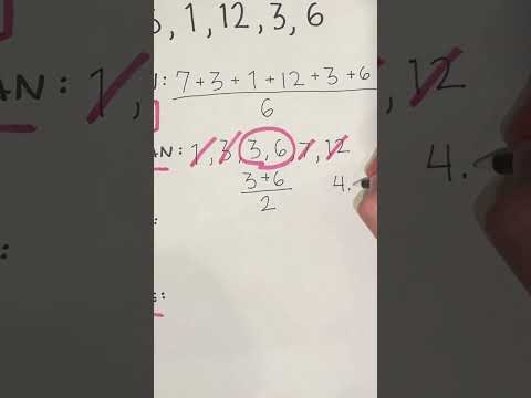 Mean median mode range even amount of numbers