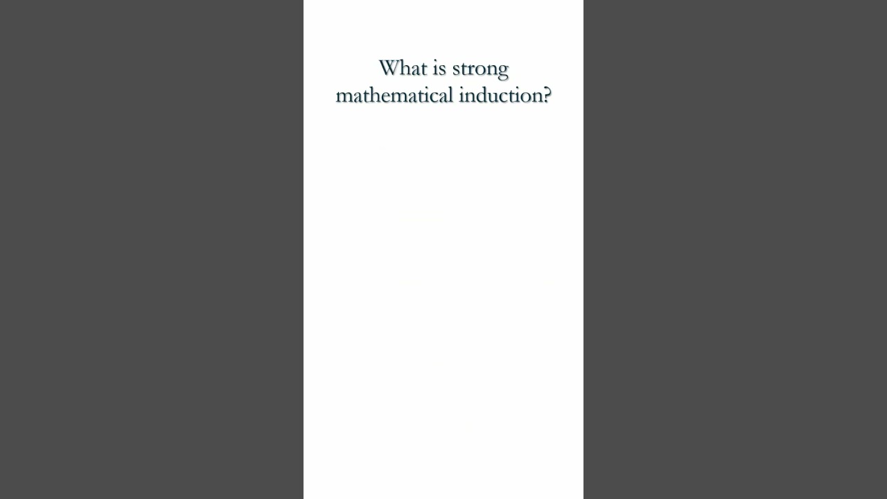 Mathematical Induction Explained Simply 🧮