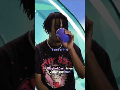 Playboi Carti tries Japanese lean 🥤 #shorts #playboicarti