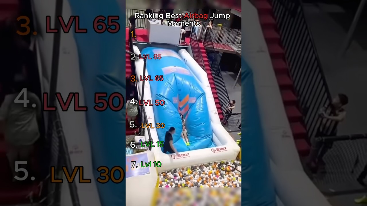Epic Airbag Jump Fails 😂 #YouTubeShorts