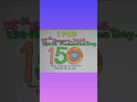 Celebrating 150 Years of India Meteorological Department 🏬 💕🎆 Art | #india india