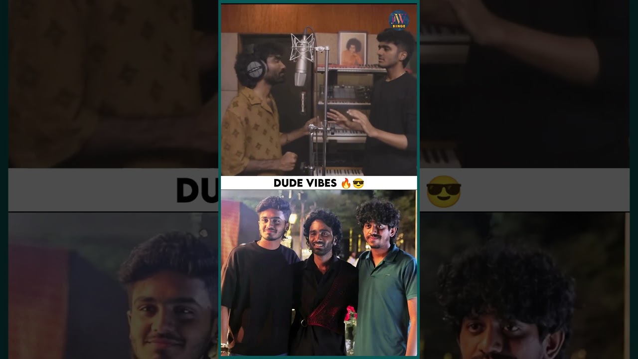 BTS Recording Session with Sai Abhyankar & Pradeep for Dude’s 3rd Single 🎶
