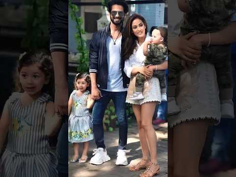 Shahid Kapoor Family Wife Mira Rajput and Kids 🥰🥀 #shahid #shahidkapoor #shorts #ytshorts