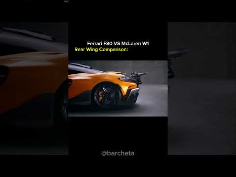 Ferrari F80 vs McLaren W1...