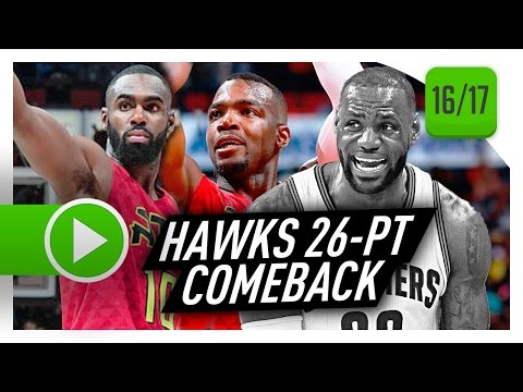 Atlanta Hawks Full Comeback Highlights vs Cavaliers (2017.04.09) - Cavs Blew A 26-PT LEAD!