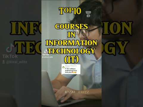 Top10 courses in information technology(IT)#Top10Courses #InformationTechnology #LearnIT #ITSkills