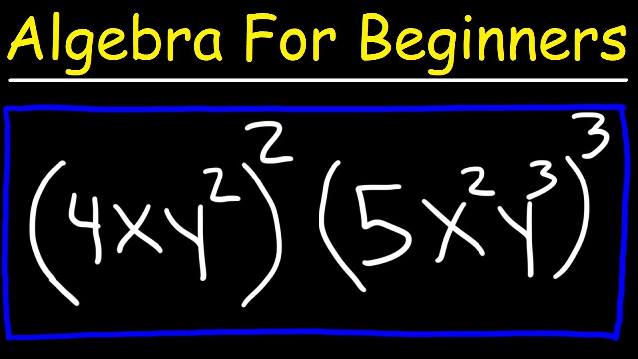 Algebra Basics for Beginners 📚
