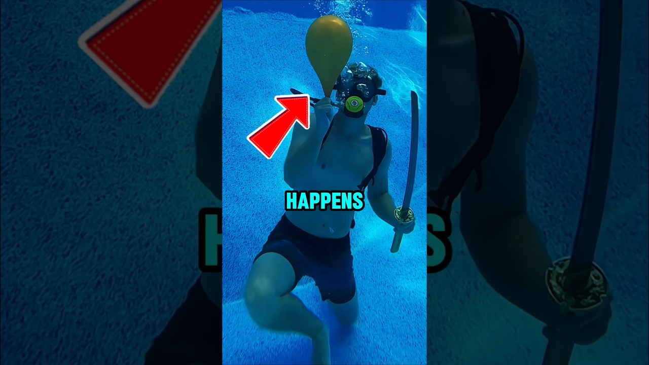 Underwater Balloon Pop Surprise! π±