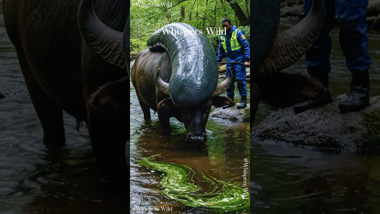 Buffalo Fends Off Giant Slug in Wildlife Rescue 🐾