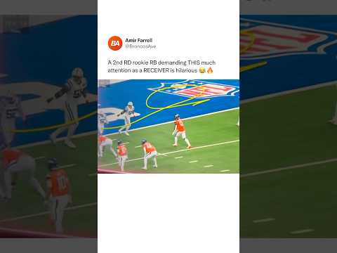 RJ Harvey’s 2ND CAREER GAME 😭🙏 #broncos #shorts