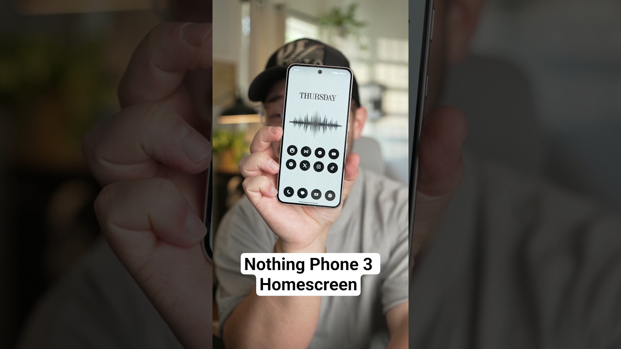 Discover the Stunning Homescreen of Nothing Phone 3 📱