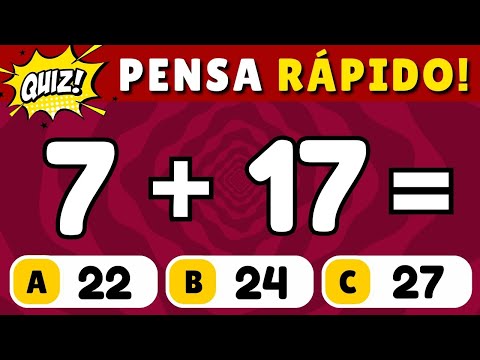 🚨 Quiz de Matemática com Adição #3 [SERÁ QUE VOCÊ CONSEGUE ACERTAR TODAS]