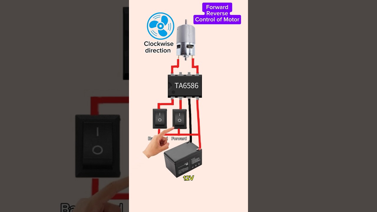 DC Motor Forward & Reverse Control 🚗