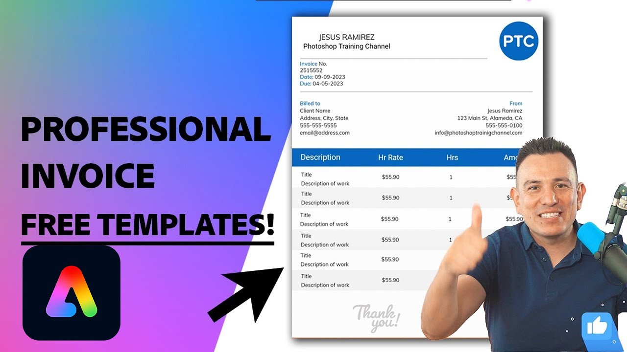 Create a Professional Invoice in Adobe Express 🧾