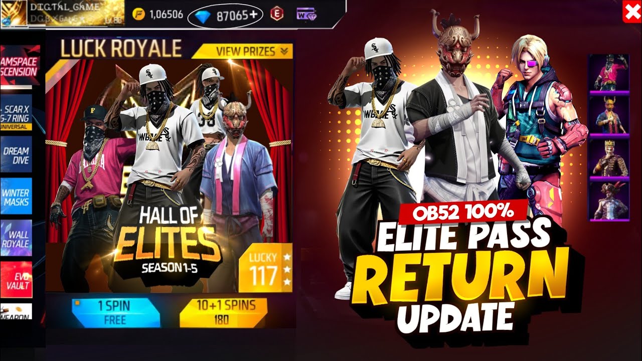 OB51 All Elite Pass Bundle Return | New Event Free Fire Bangladesh Server | Free Fire New Event