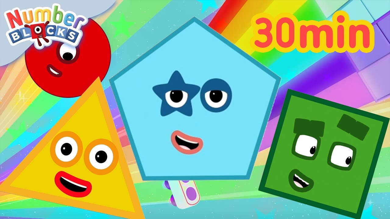 Geometry Fun Compilation for Kids | Learn to Count with Numberblocks