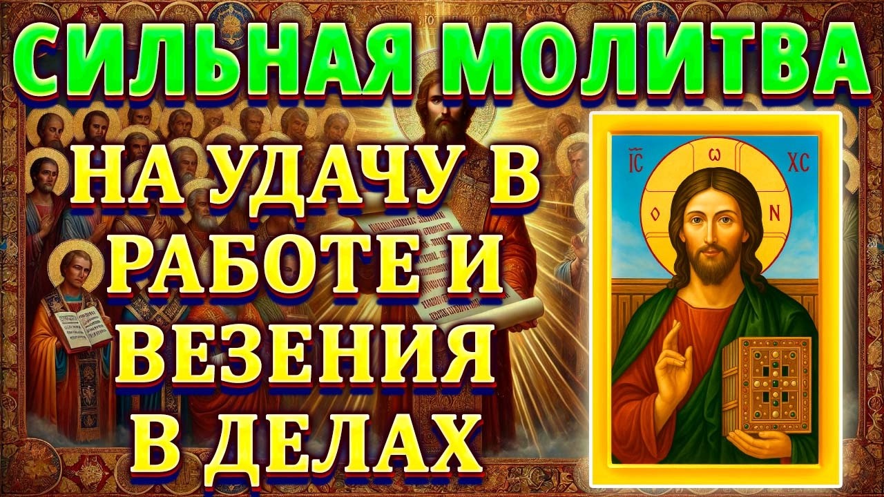 Мощная молитва для удачи в работе ✨