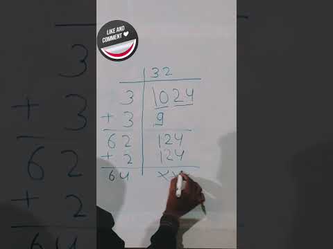 1024 рдХрд╛ рднрд╛рдЧ рд╡рд┐рдзрд┐ рд╕реЗ рд╡рд░реНрдЧрдореВрд▓ || Square Root Of 1024 by Division Method #squareroot #square #shorts ЁЯШ▒