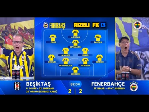 beşiktaş 2-3 Fenerbahçe - FB TV GOL ANLARI ve Kırmızı Kart Pozisyonu - 2 Kasım 2025