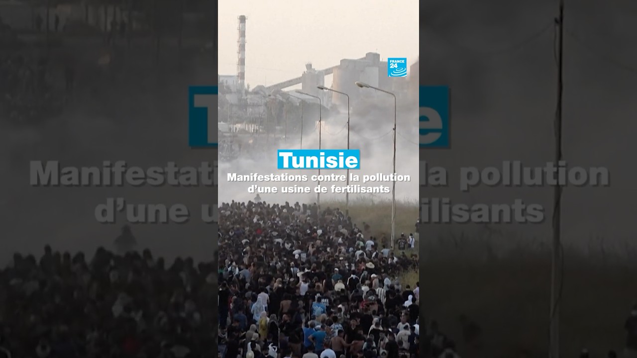 Tunisie : Manifestations contre la pollution d'une usine de fertilisants à Gabès ⚠️