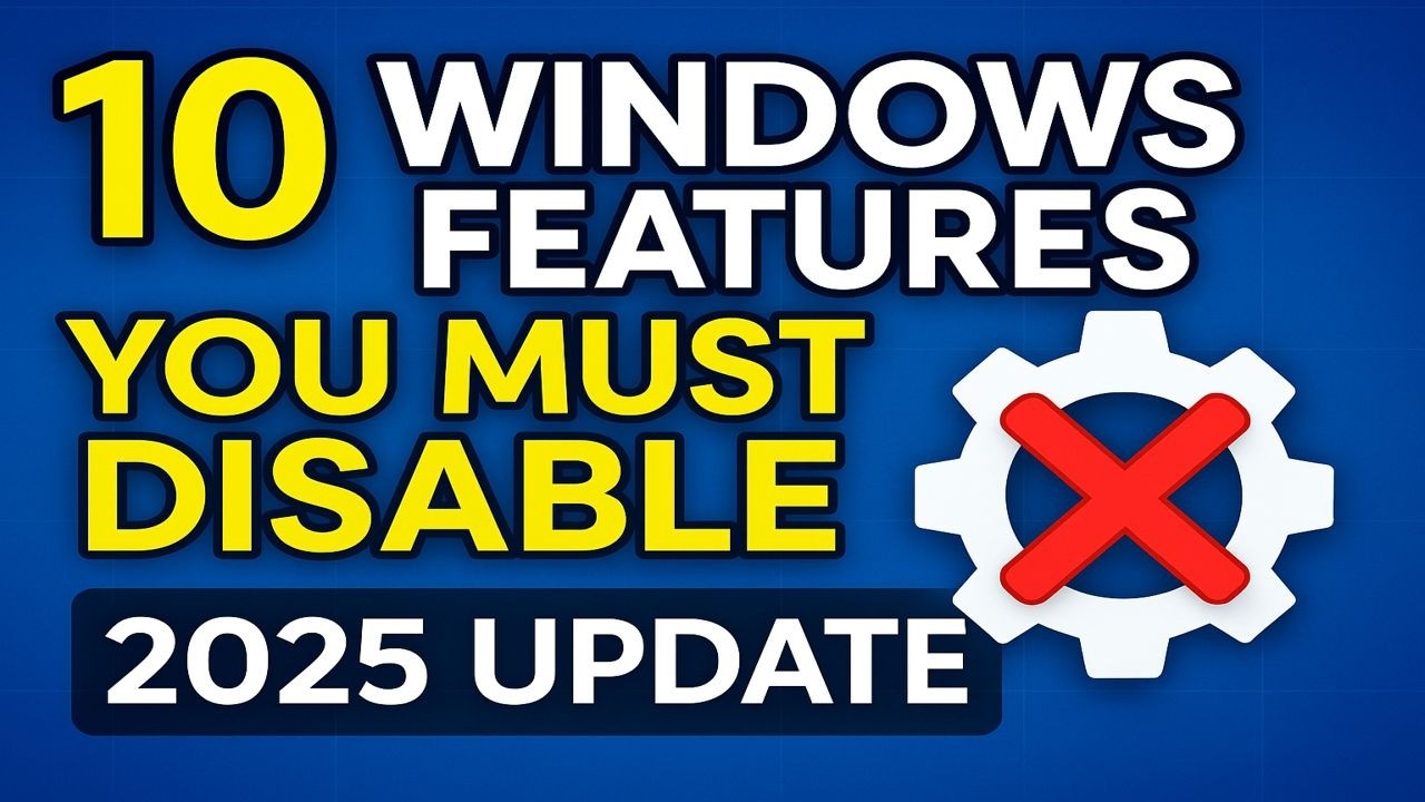 10 Windows Settings to Disable in 2025 🚫