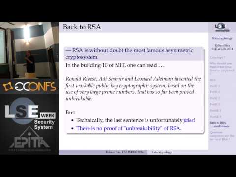 LSE Week - Katacryptography: Rise and Fall of cryptography - Robert Erra